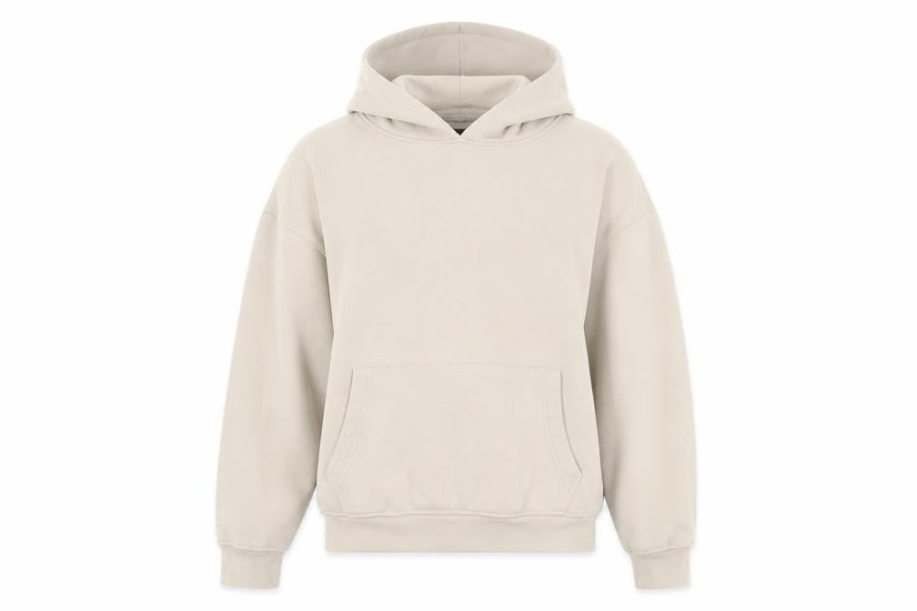 PrettyLittleThing Women’s Beige Pullover Hoodie Size M Graphic Print