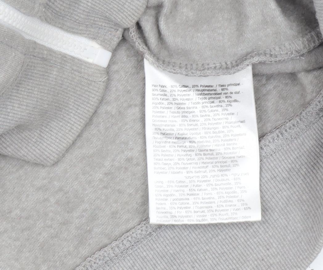 Dare 2b Womens Grey Full Zip Hoodie Size 12 Cotton Blend Casual