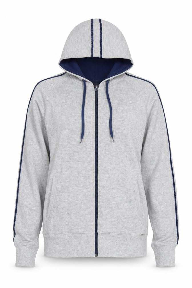 New York Laundry Womens Grey Full Zip Hoodie Size L