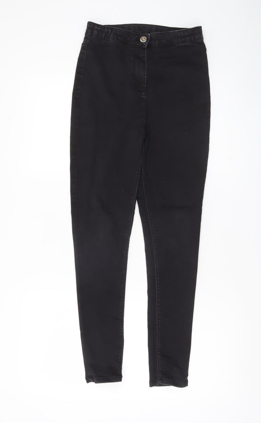 Candy Couture Girls Black Skinny Jeans Size 14 Years Slim Fit