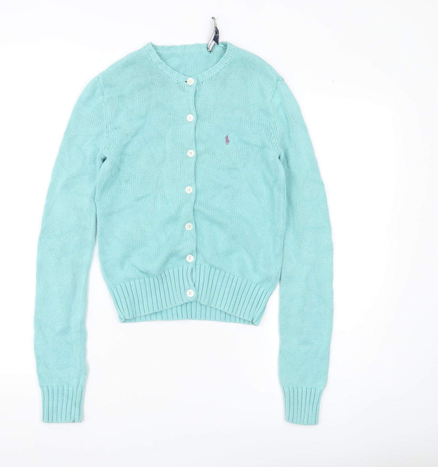 Ralph Lauren Sport Women’s Blue Cotton Knit Cardigan Size S