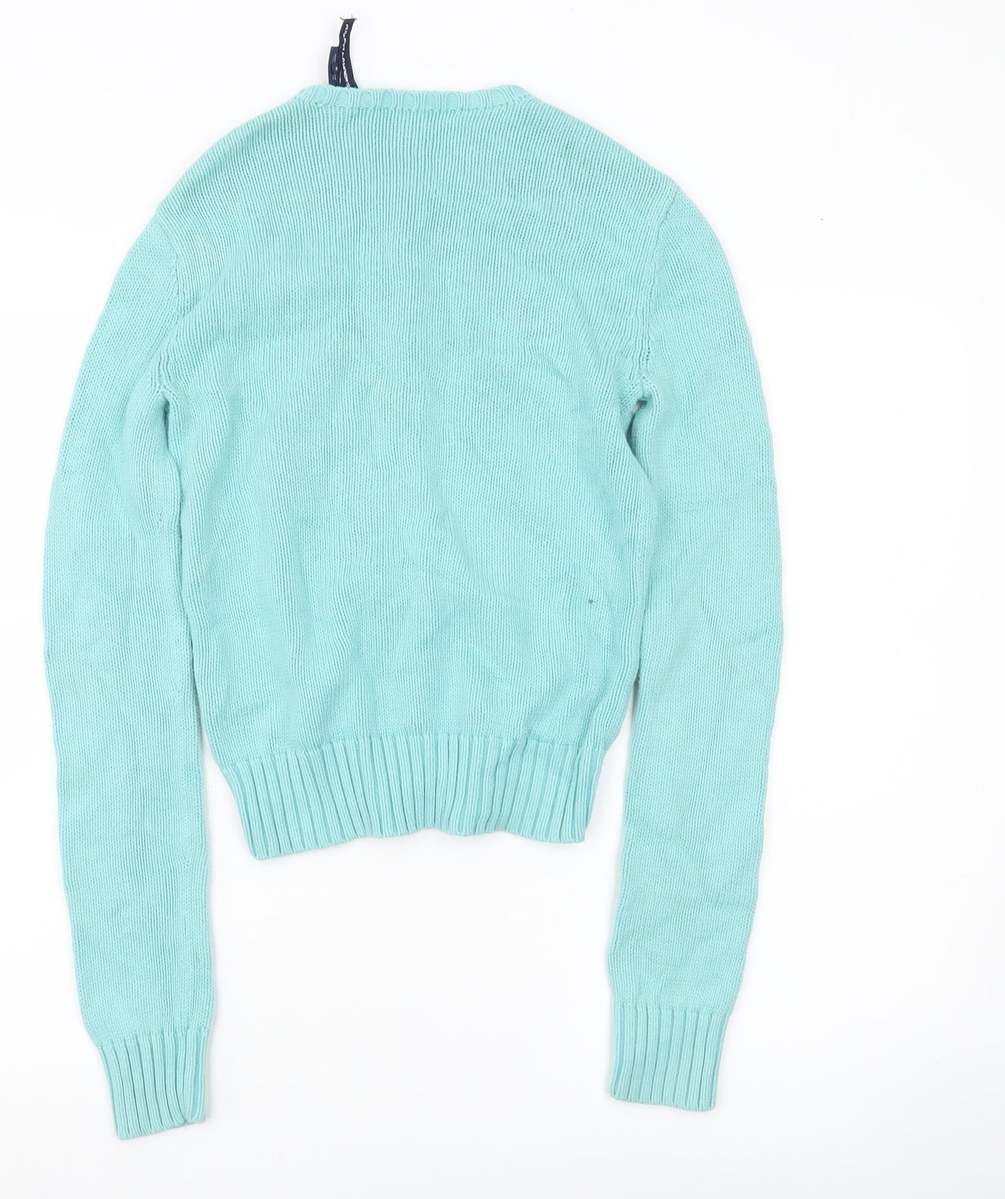 Ralph Lauren Sport Women’s Blue Cotton Knit Cardigan Size S