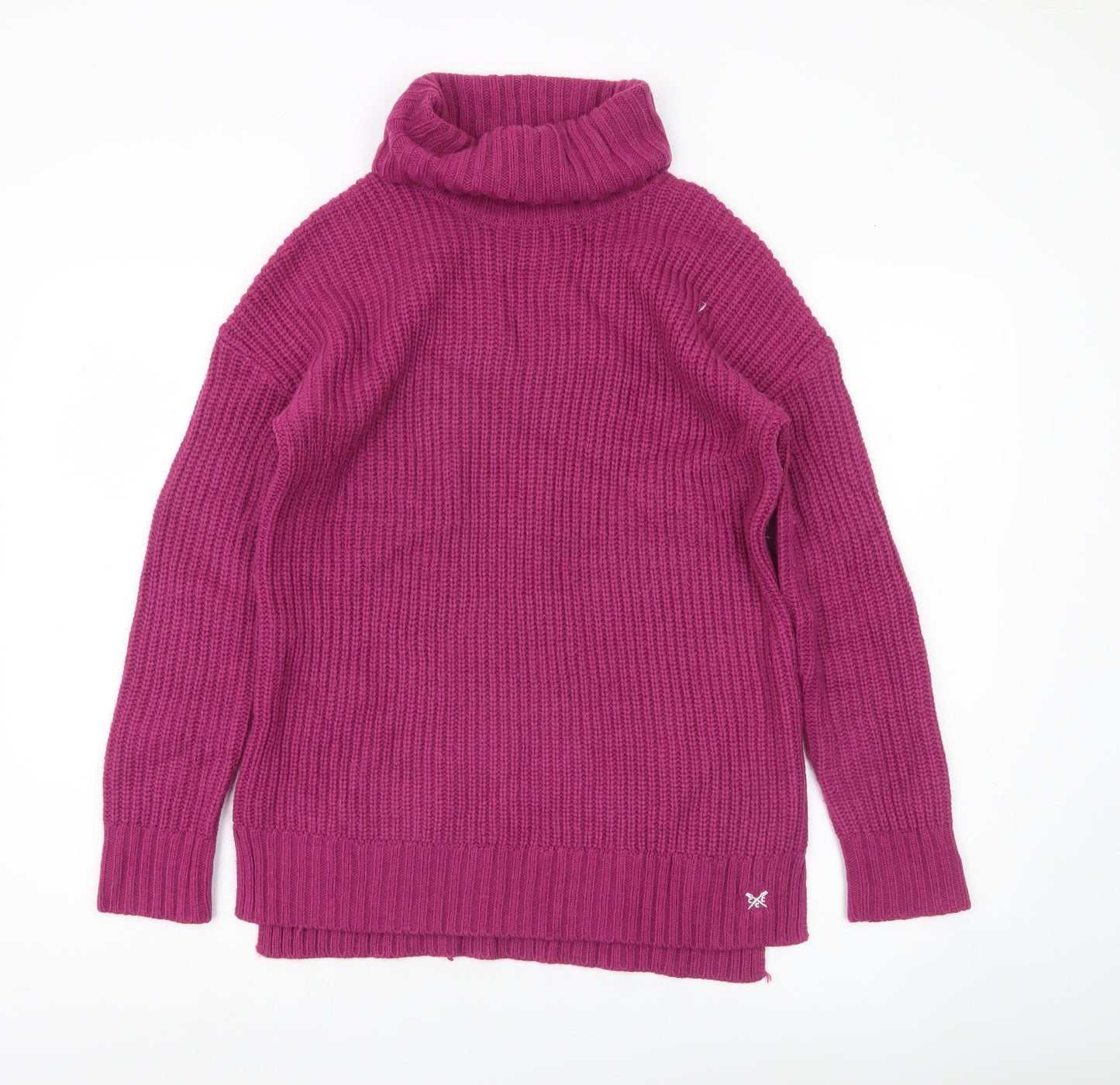 Crew Clothing Women’s Purple Roll Neck Chunky Knit Jumper Size 10