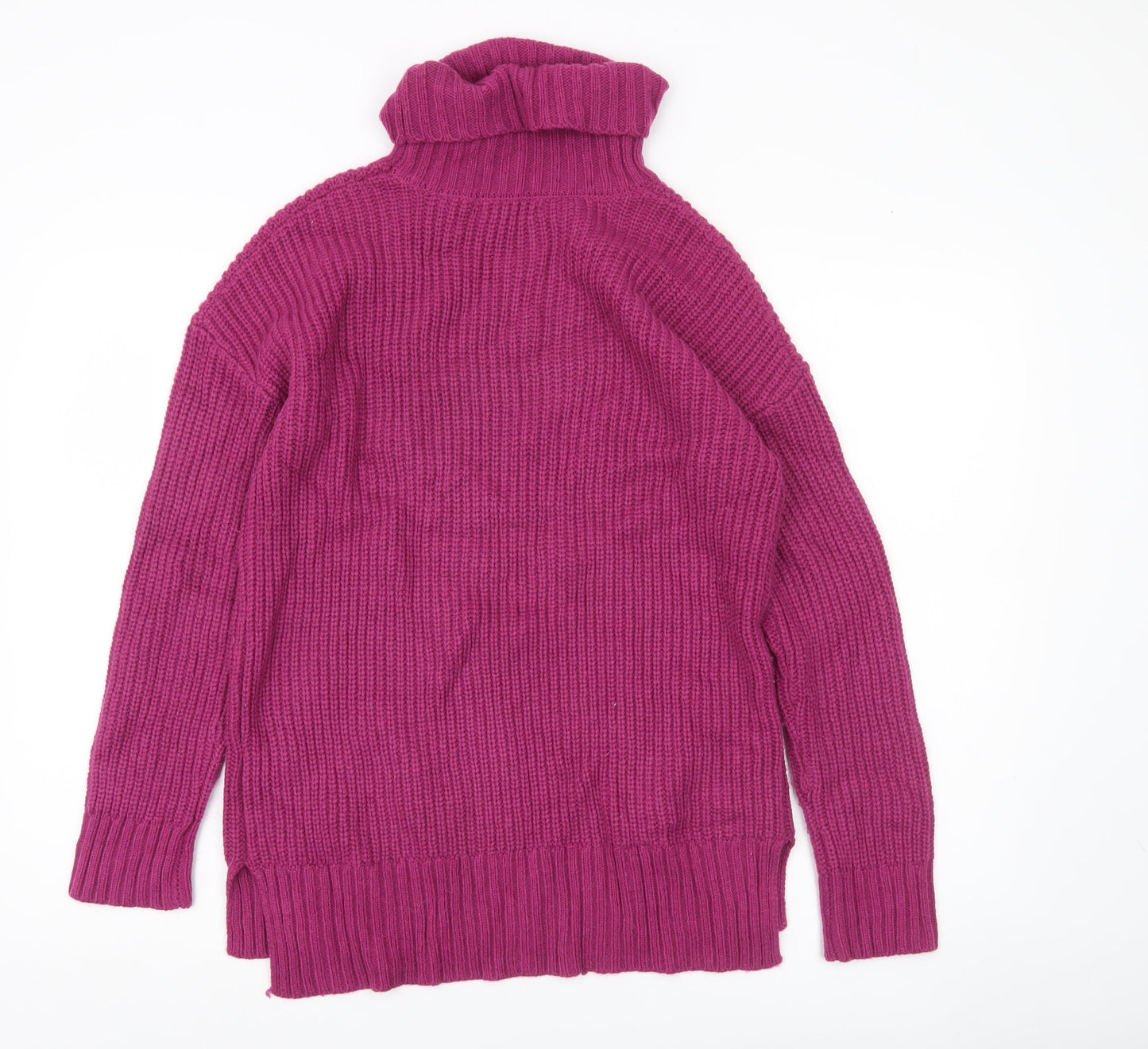 Crew Clothing Women’s Purple Roll Neck Chunky Knit Jumper Size 10