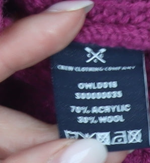 Crew Clothing Women’s Purple Roll Neck Chunky Knit Jumper Size 10