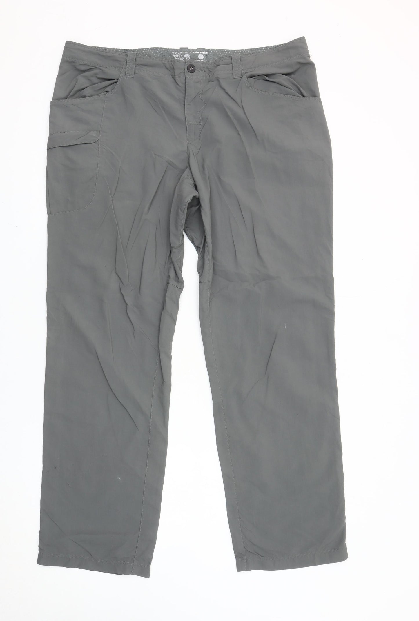 Mountain Hard Wear Womens Grey Cargo Trousers Size 14 Regular Nylon