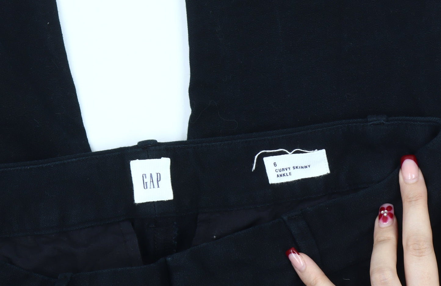 GAP Womens Black Size 6 Skinny Ankle Workwear Trousers