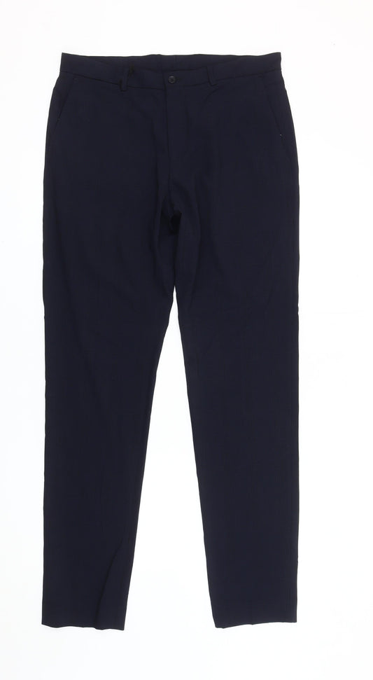 Zara Men’s Blue Slim Fit Dress Pants Trousers Size 31 Waist