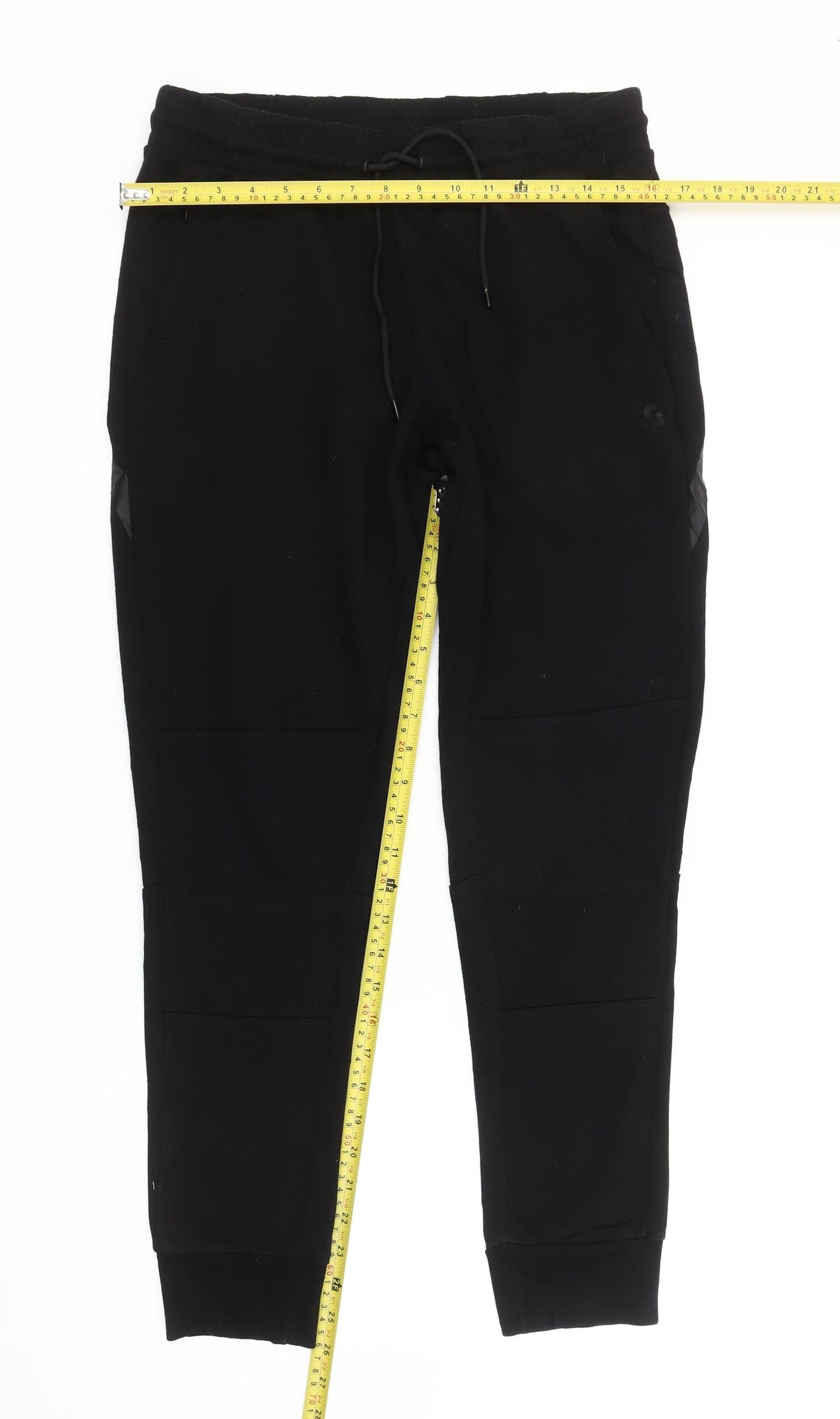 Jack & Jones Mens Black Jogger Trousers M Regular Fit Elastic Waist