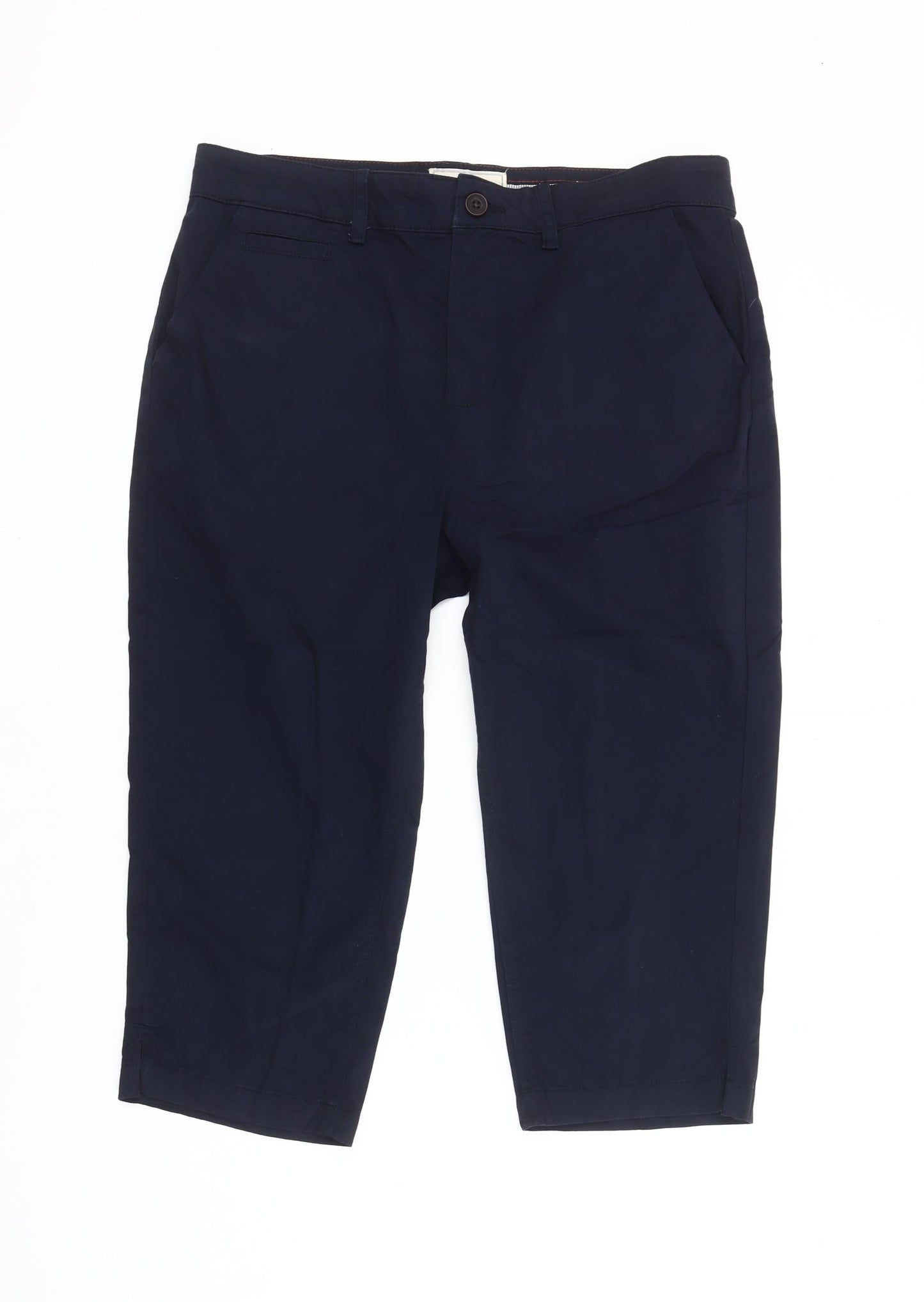 Fat Face Womens Blue Chino Trousers Size 12 Straight Leg