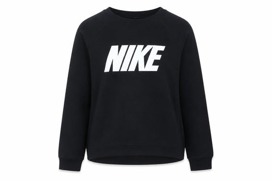 Womens UK 10 Regular Nike Black Pullover Sweatshirt