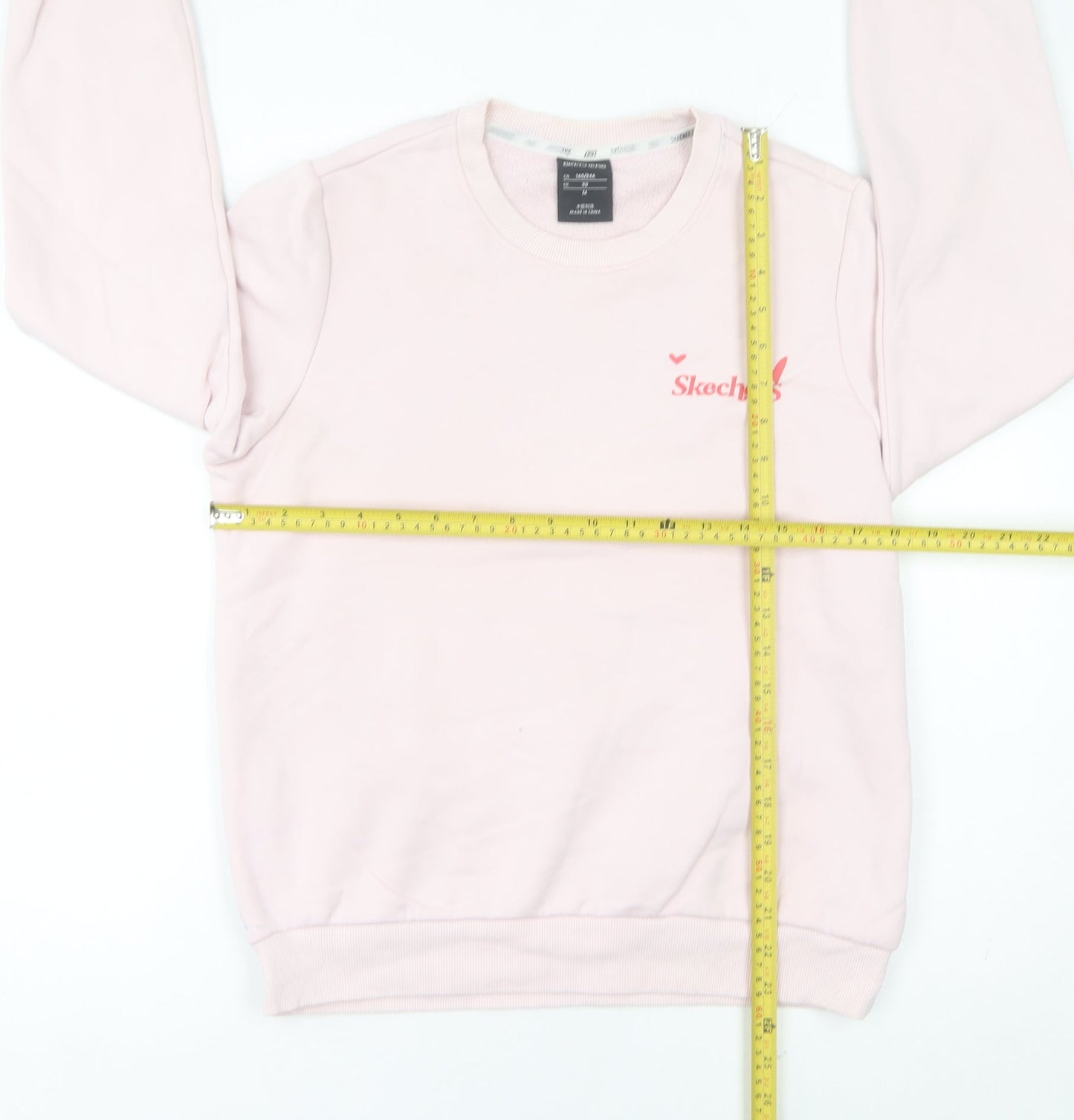 Skechers Women’s Pink Crew Neck Sweatshirt Size 8 Cotton Blend