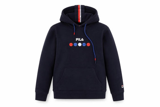 Womens UK 10 Regular FILA Blue Pullover Hoodie