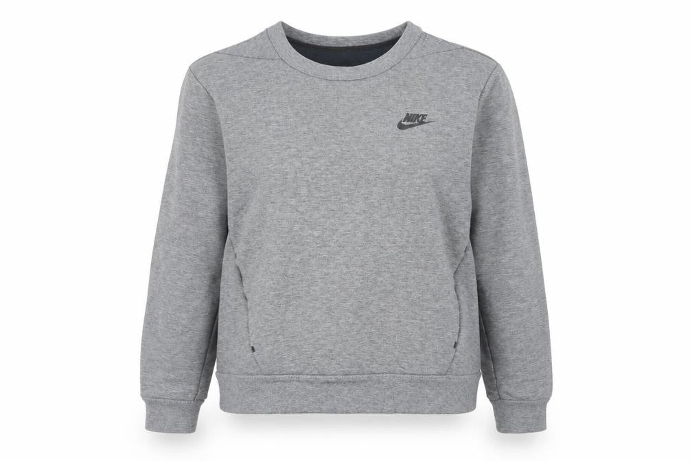 Womens UK 4 Regular Nike Grey Pullover Sweatshirt