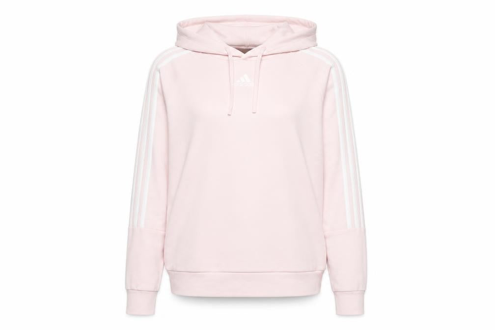 Womens UK 8 Regular adidas Pink Pullover Hoodie