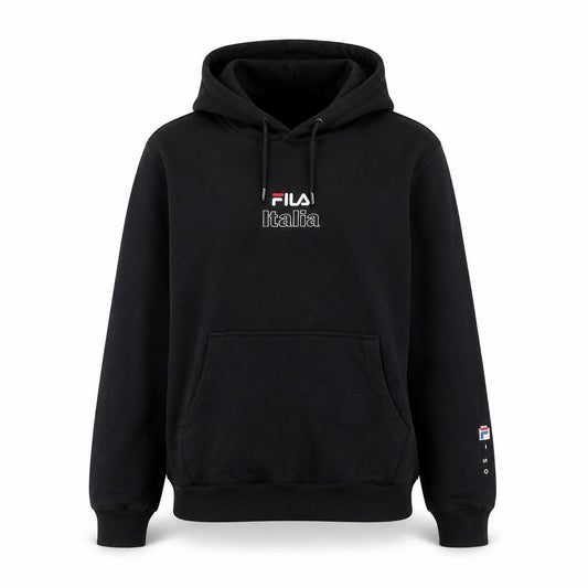 Womens UK 8 Regular FILA Black Pullover Hoodie