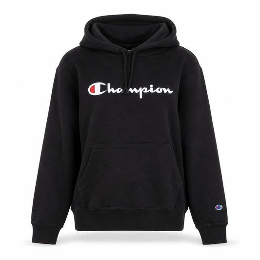 Womens UK 8 Regular Champion Black Pullover Hoodie