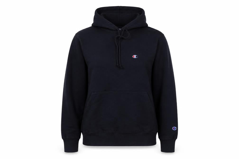 Womens UK 10 Regular Champion Black Pullover Hoodie