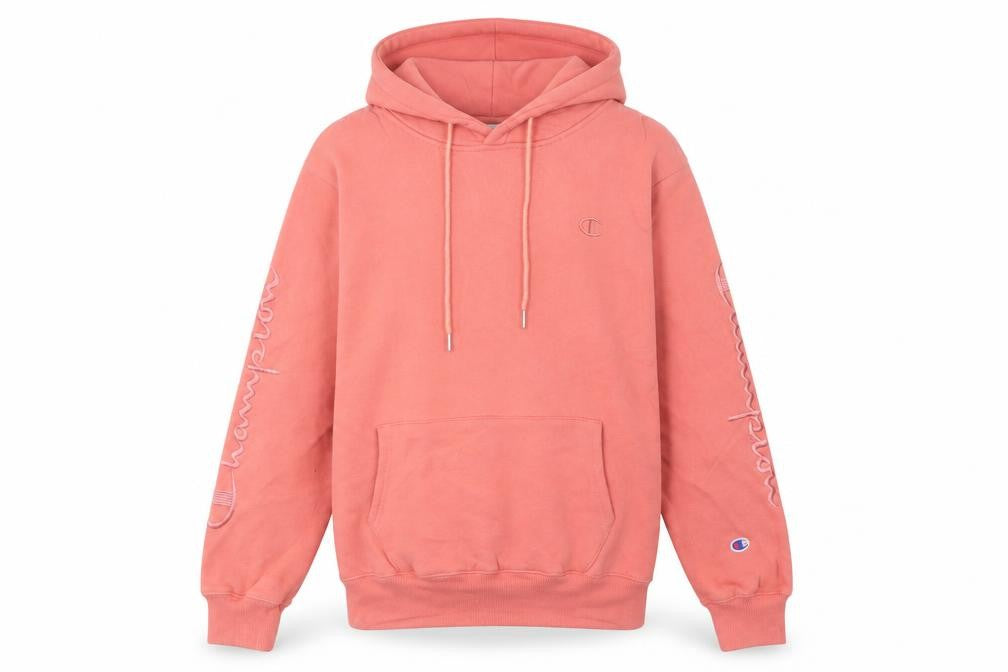 Womens UK 10 Regular Champion Pink Pullover Hoodie
