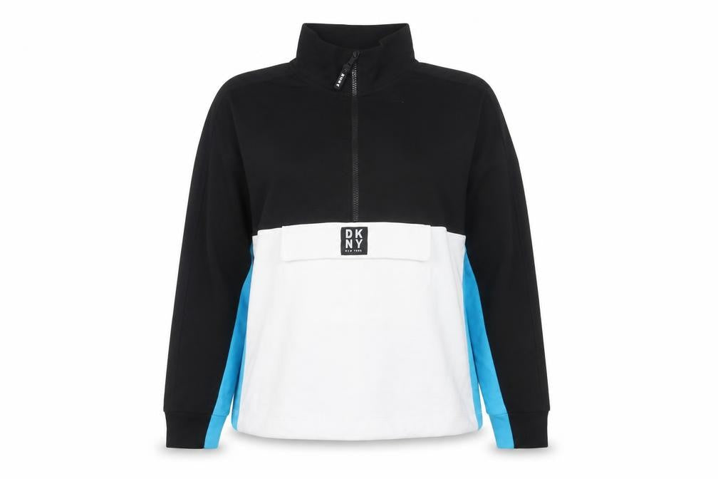 Womens UK L Regular DKNY Multicoloured Pullover Sweatshirt