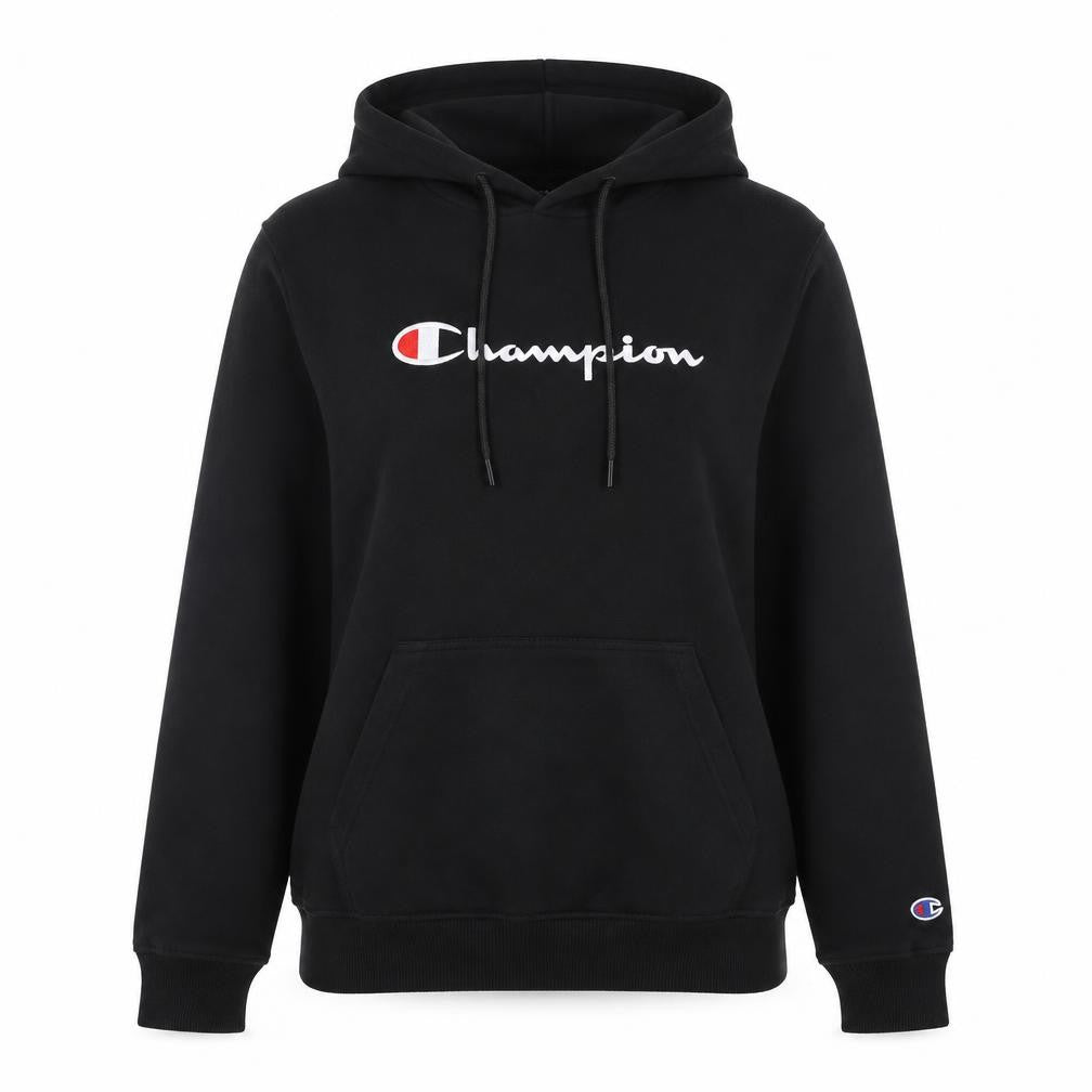 Womens UK 12 Regular Champion Black Pullover Hoodie