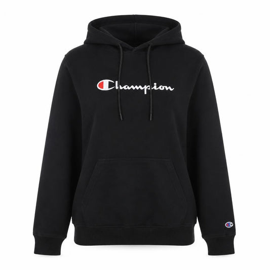 Womens UK 12 Regular Champion Black Pullover Hoodie