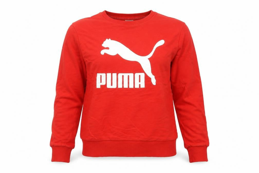Womens UK 10 Regular PUMA Red Pullover Sweatshirt