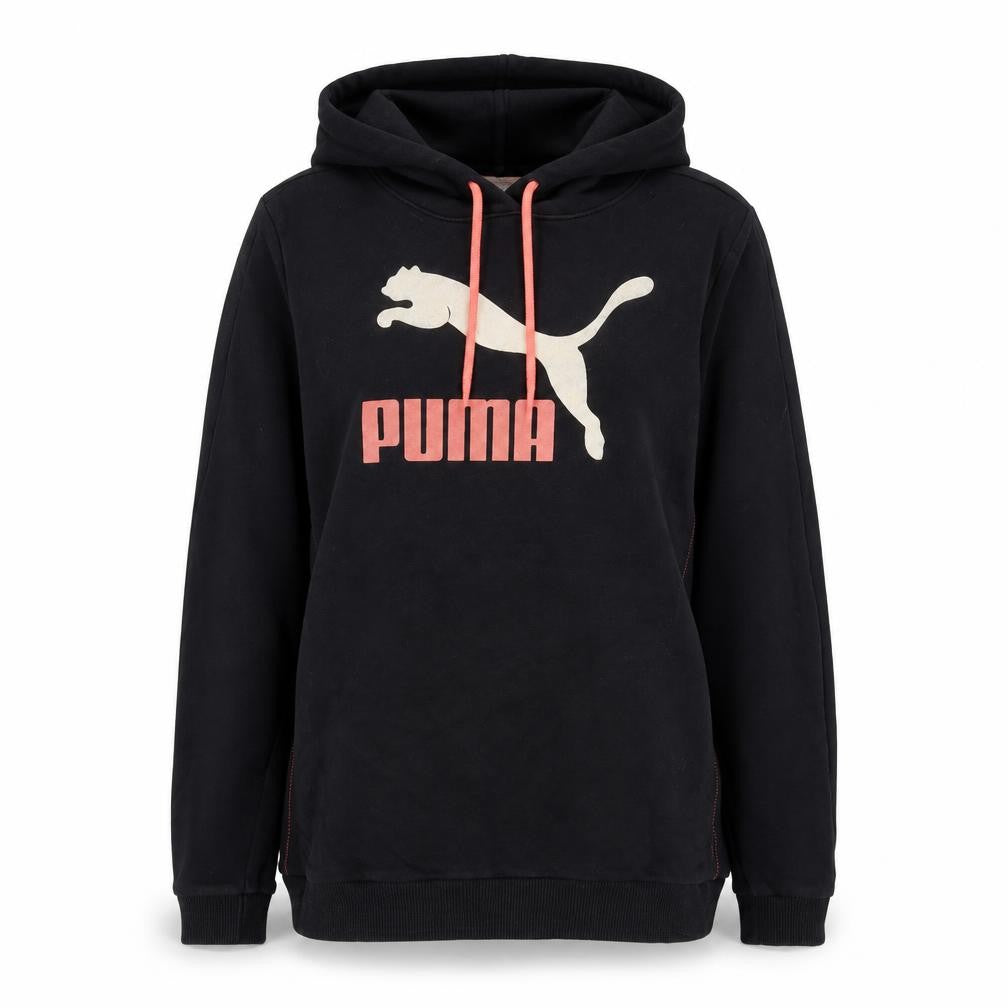 Womens UK 10 Regular PUMA Black Pullover Hoodie