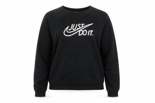 Womens UK 10 Regular Nike Black Pullover Sweatshirt