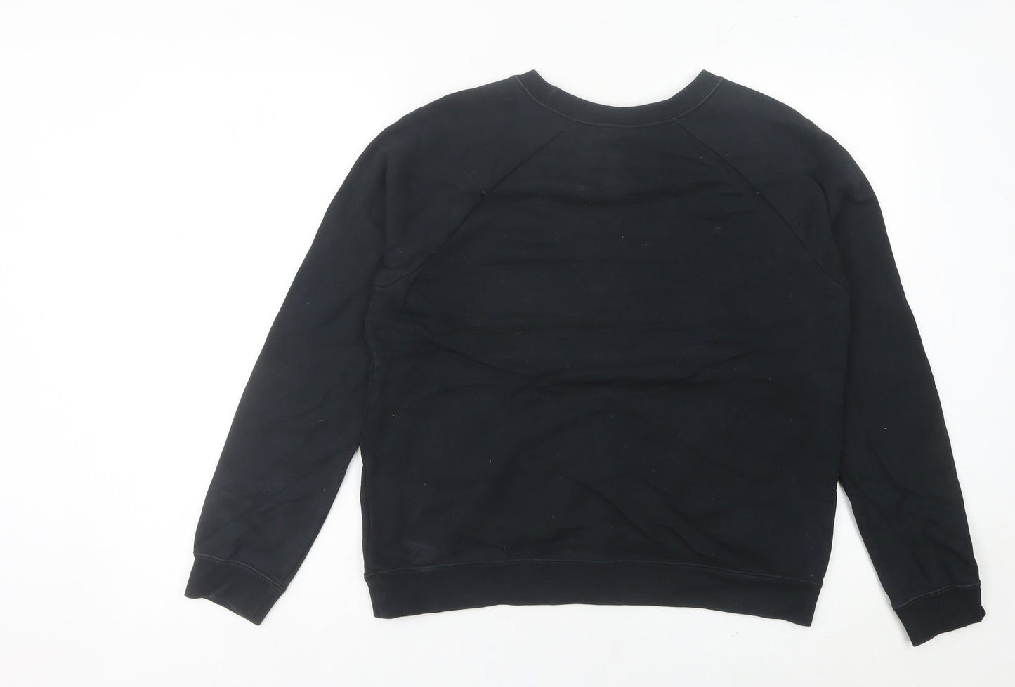 Nike Women’s Black Crew Neck Sweatshirt UK 10 Just Do It Logo