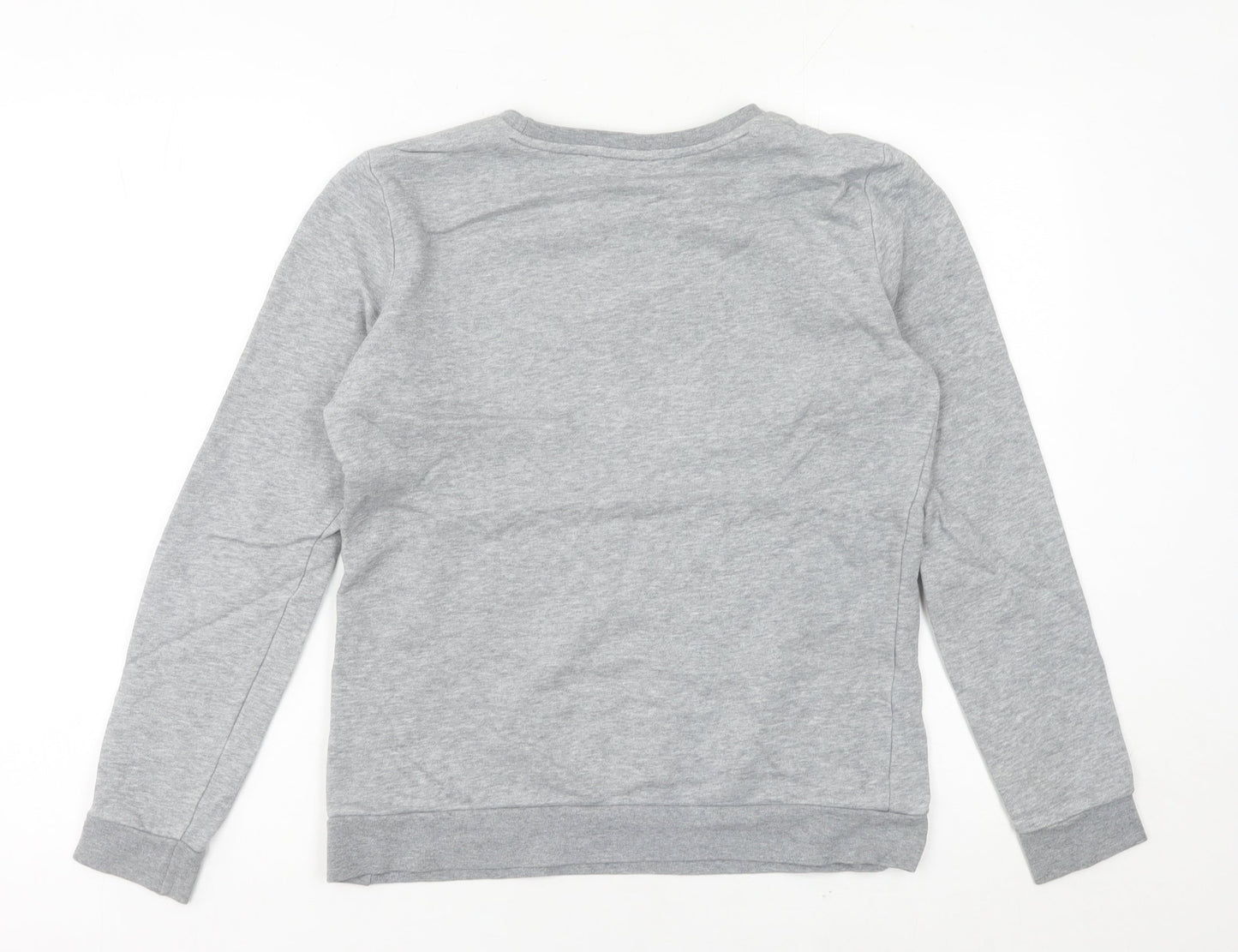 Skechers Women’s Grey Sweatshirt Size 8 UK Cotton Blend Logo Print