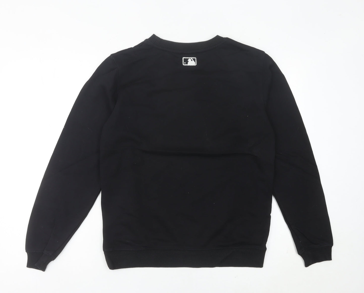 MLB Yankees Women Black Sweatshirt Size 10 Embroidered Cotton
