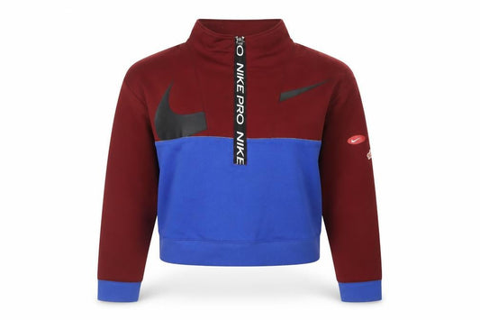 Womens UK 14 Regular Nike Multicoloured Pullover Sweatshirt