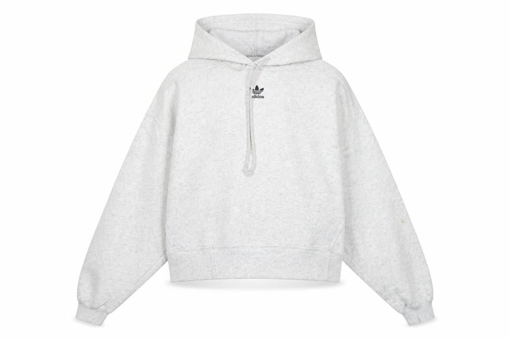 Womens UK 8 Regular adidas Grey Pullover Hoodie