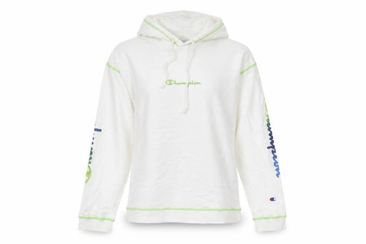 Womens UK 10 Regular Champion White Pullover Hoodie