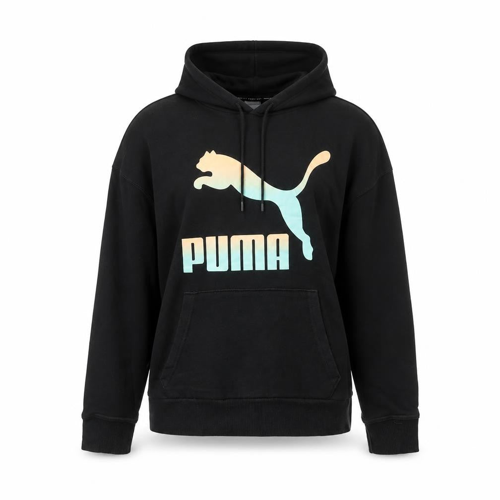 Womens UK 8 Regular PUMA Black Pullover Hoodie