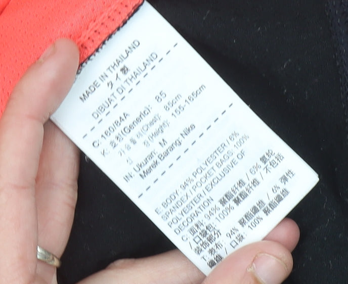 Nike Women’s Pink Black White Running Sweatshirt UK 8 Dri-Fit