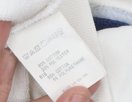 Champion x A Bathing Ape Womens White Hoodie Size 8 Logo Pullover