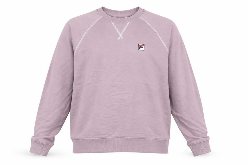 Womens UK M Regular FILA Pink Pullover Sweatshirt