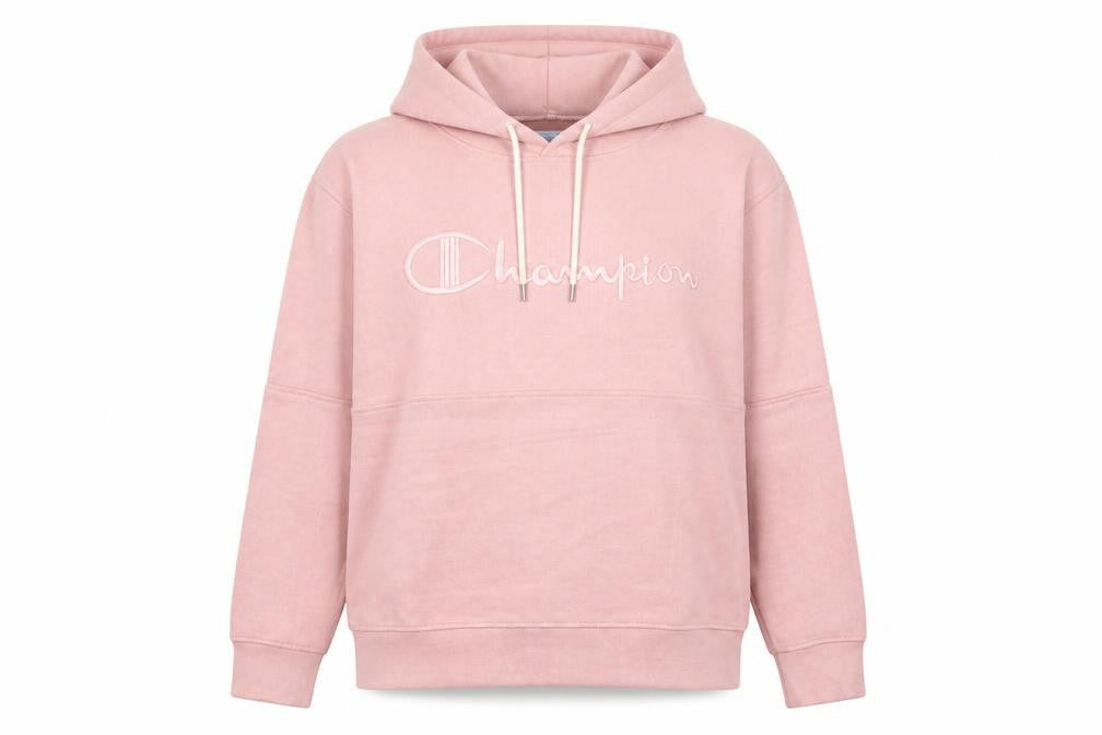 Womens UK 10 Regular Champion Pink Pullover Hoodie