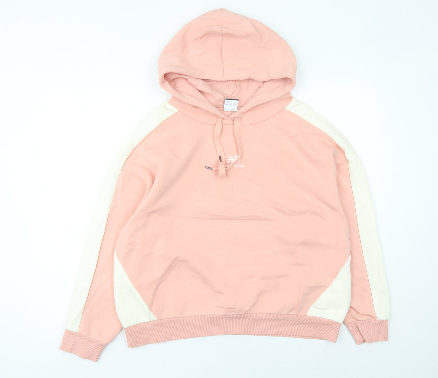 New Balance Womens Pink Hoodie Size 8 Pullover Logo Casual