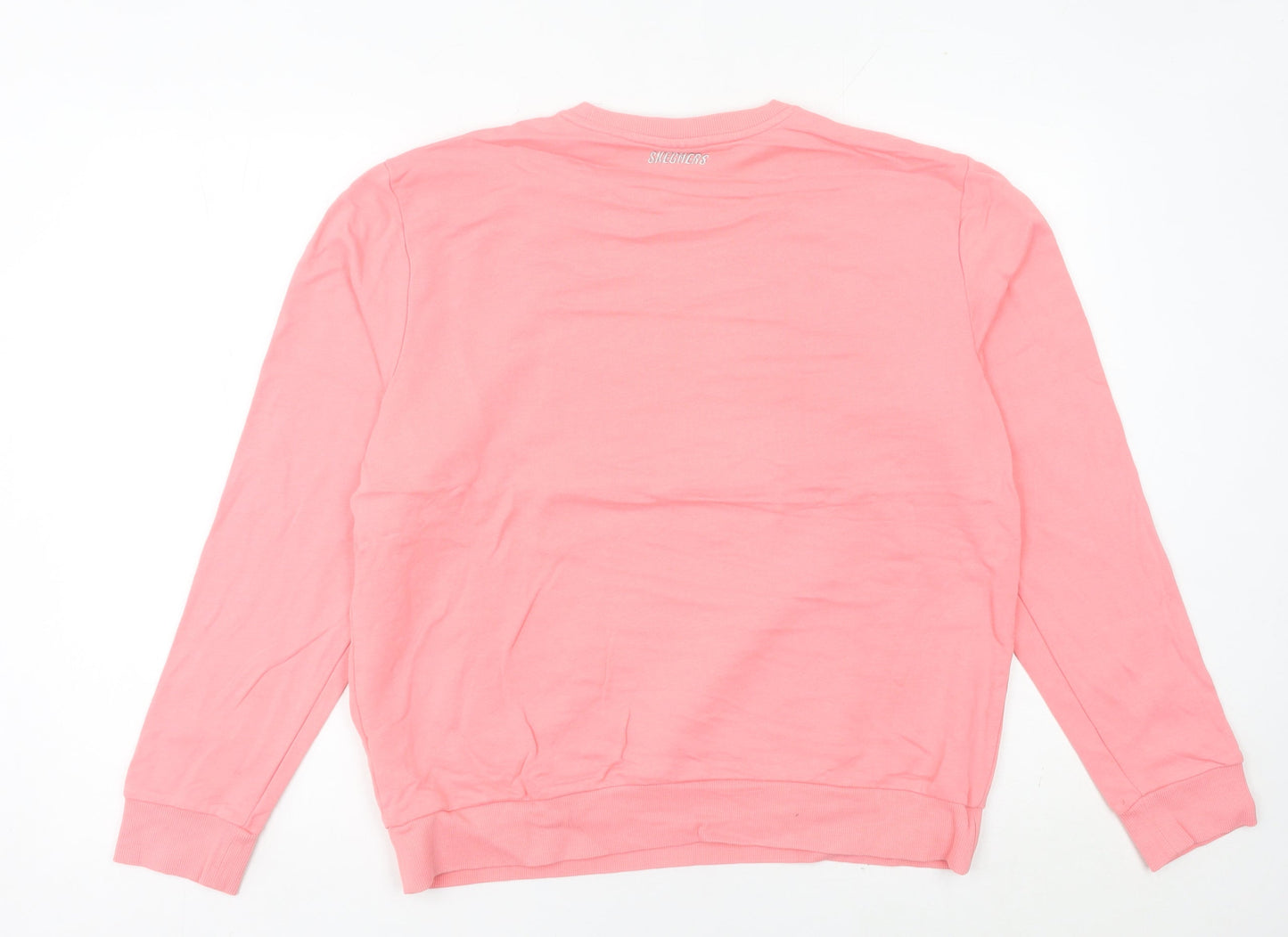 Skechers Womens Pink Sweatshirt Size 10 UK Cotton Pullover