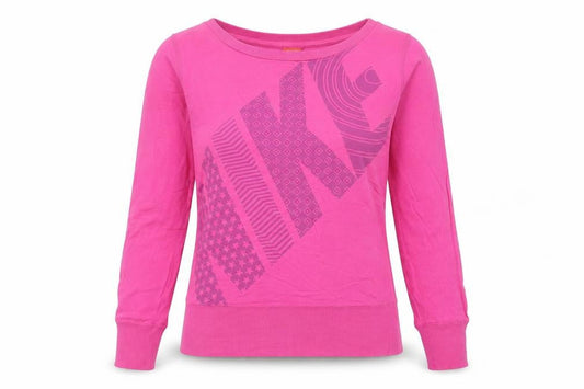 Womens UK 8 Regular Nike Pink Pullover Sweatshirt