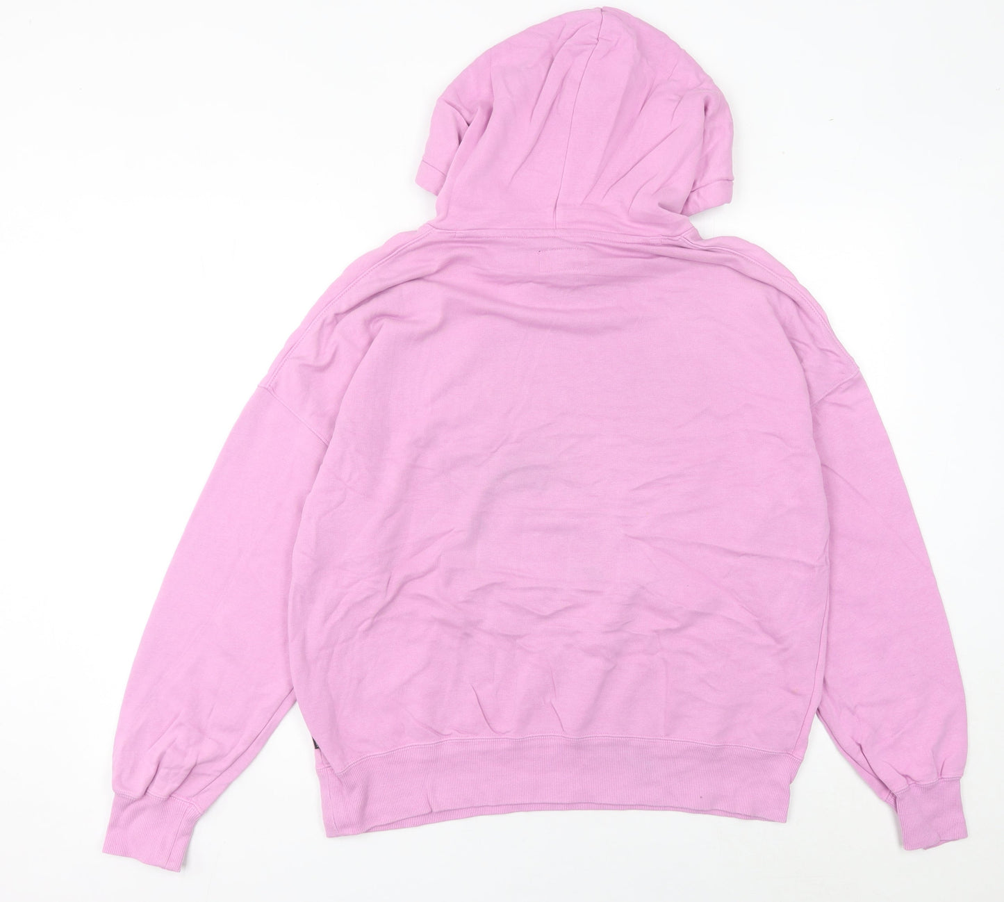Converse Women’s Pink Hoodie Size 10 Pullover Cotton Logo Casual