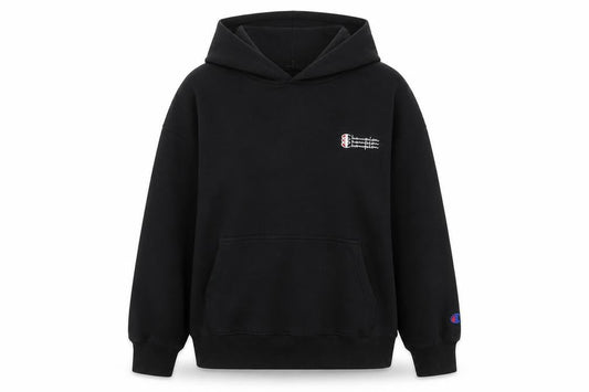 Womens UK 10 Regular Champion Black Pullover Hoodie