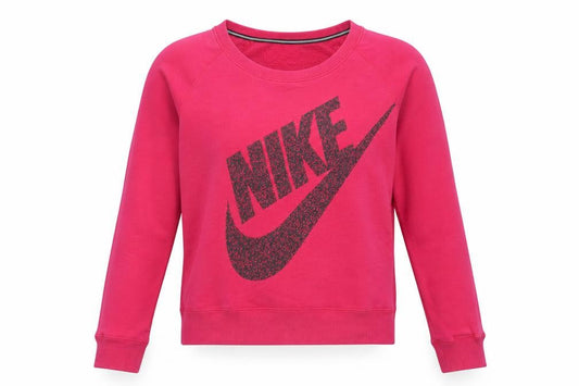 Womens UK 8 Regular Nike Pink Pullover Sweatshirt