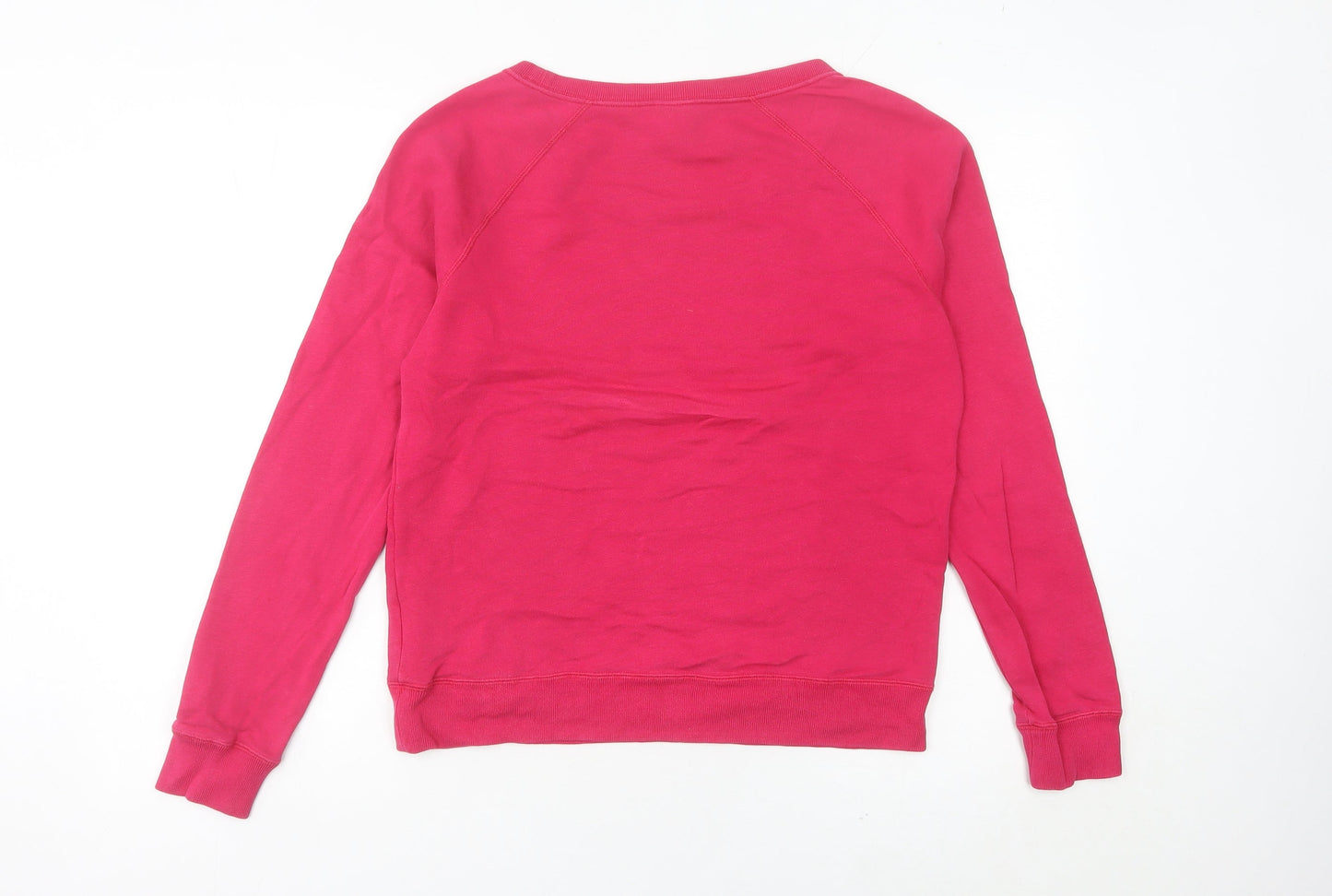 Nike Womens Pink Logo Sweatshirt Size 8 Pullover Long Sleeve