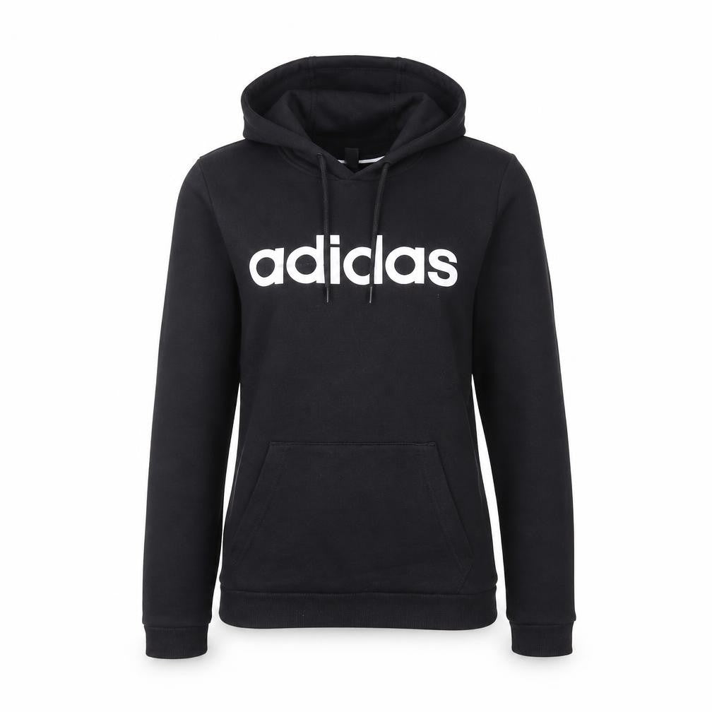 Womens UK 10 Regular adidas Black Pullover Hoodie