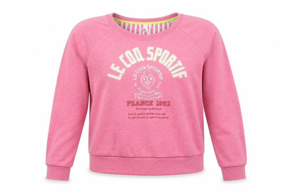 Womens UK 10 Regular le coq sportif Pink Pullover Sweatshirt