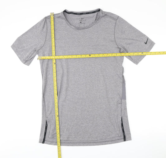 Nike Men’s Grey Dri-Fit T-Shirt Size L Athletic Gym Training Top
